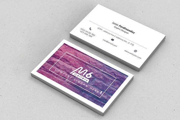 Texture Business Card Template- S15 in Business Card Templates - product preview 4
