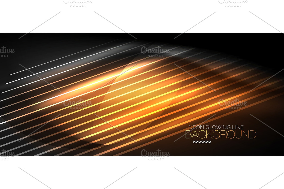 Neon smooth wave digital abstract background in Illustrations - product preview 8
