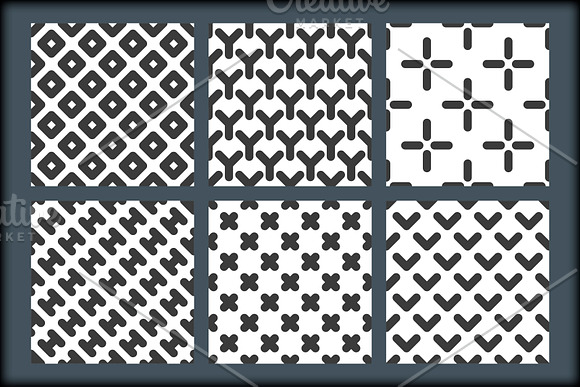 18 GEOMETRIC SEAMLESS PATTERNS in Patterns - product preview 2