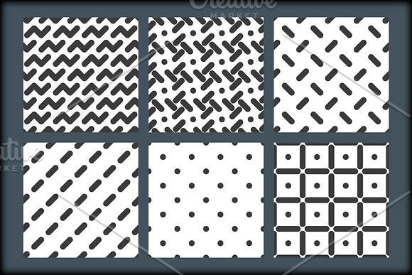 18 GEOMETRIC SEAMLESS PATTERNS in Patterns - product preview 3