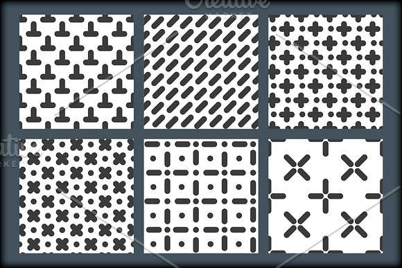 18 GEOMETRIC SEAMLESS PATTERNS in Patterns - product preview 4