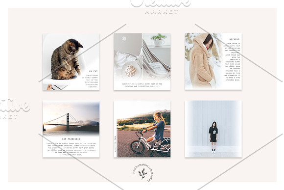 Social Media Pack / Kit 2 in Instagram Templates - product preview 3