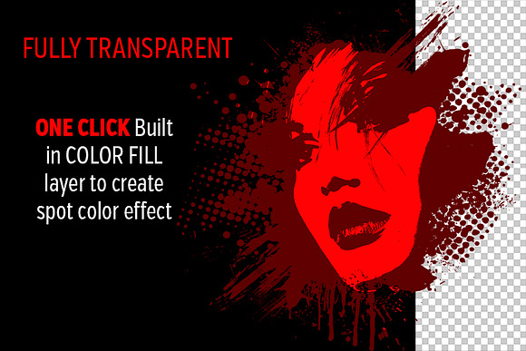 Spot Color Splat Photo Template in Photoshop Layer Styles - product preview 1