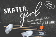 Skater Girl Font Duo