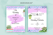 Herbal. Wedding Invitation Package