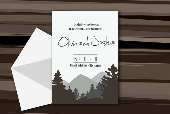 Wedding in the wild set in Wedding Templates - product preview 1