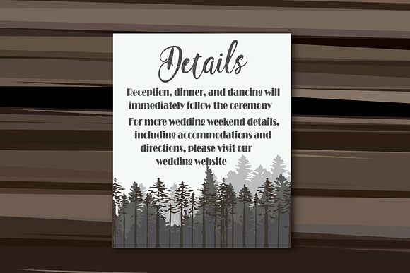 Wedding in the wild set in Wedding Templates - product preview 2