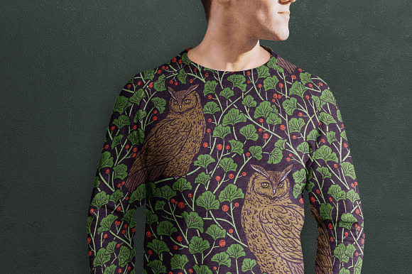 Owls & Floral patterns in Patterns - product preview 5