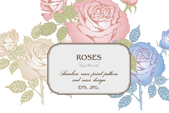 Design of roses in Patterns - product preview 1