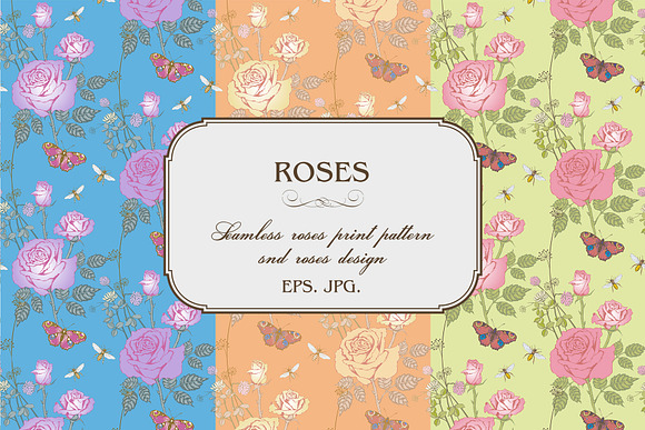 Design of roses in Patterns - product preview 2