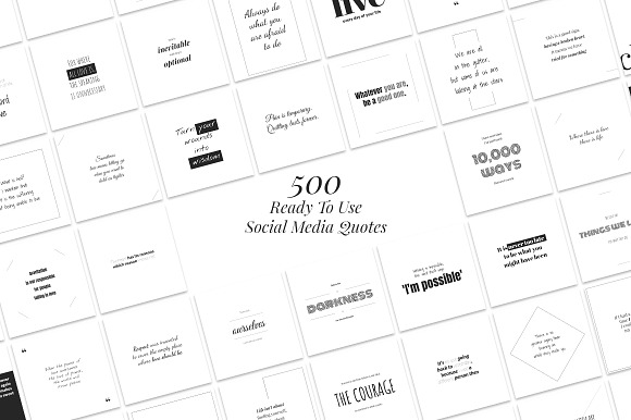 500 Social Media Quotes in Instagram Templates - product preview 2