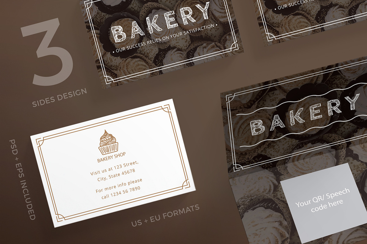 Business Cards | Bakery in Business Card Templates - product preview 8