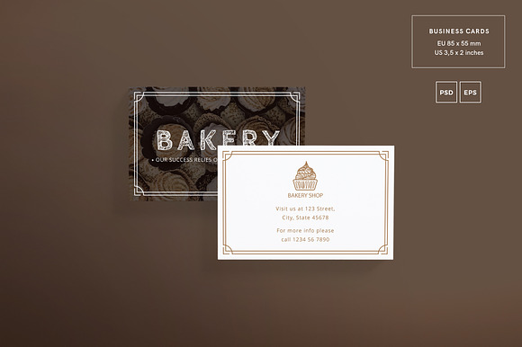 Business Cards | Bakery in Business Card Templates - product preview 1