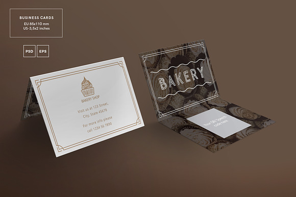Business Cards | Bakery in Business Card Templates - product preview 2