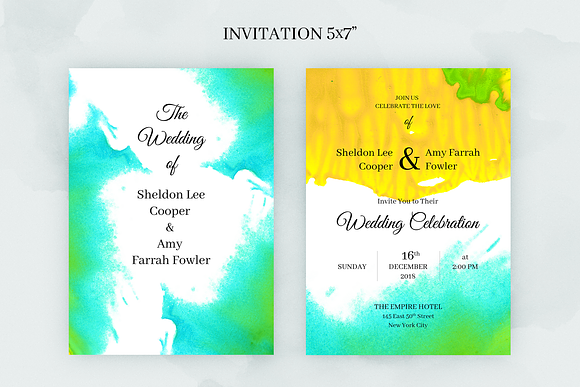 Holo. Wedding Invitation Package in Wedding Templates - product preview 4