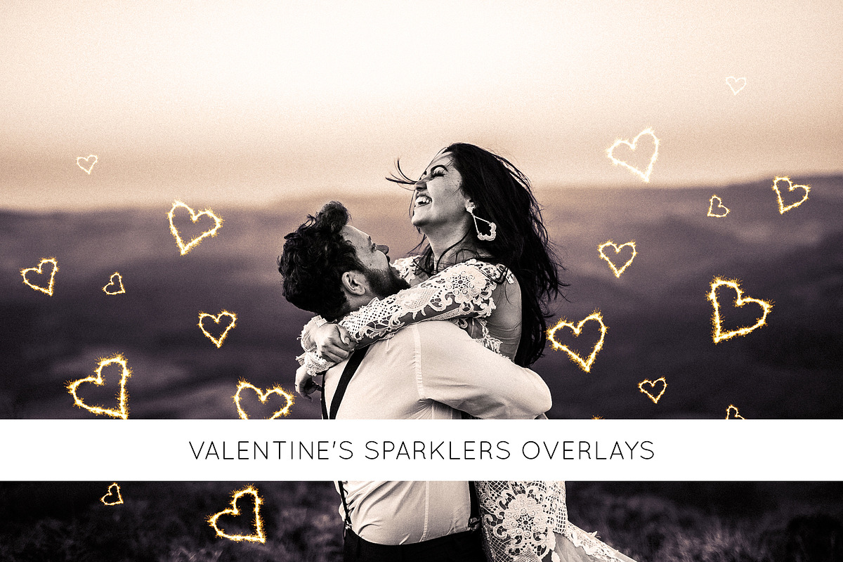 Valentine's sparklers Overlays in Objects - product preview 8