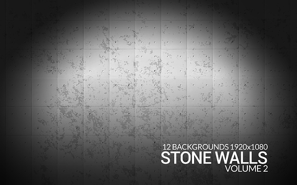 12 Stone Walls Grunge Backgrounds in Textures - product preview 1