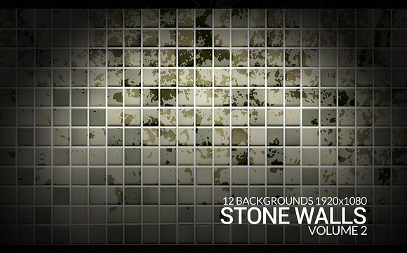 12 Stone Walls Grunge Backgrounds in Textures - product preview 9