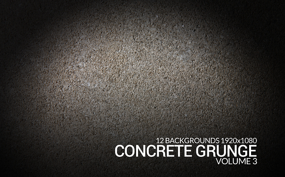 12 Concrete Grunge Backgrounds in Textures - product preview 1