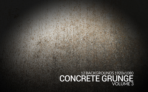 12 Concrete Grunge Backgrounds in Textures - product preview 3