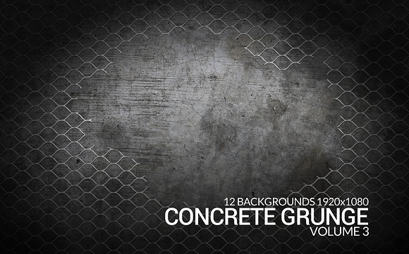 12 Concrete Grunge Backgrounds in Textures - product preview 8