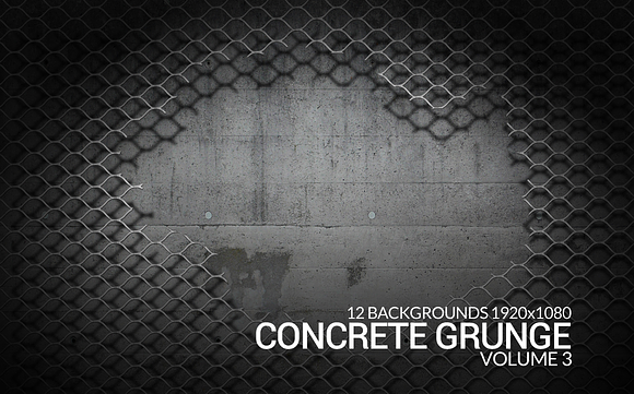 12 Concrete Grunge Backgrounds in Textures - product preview 11