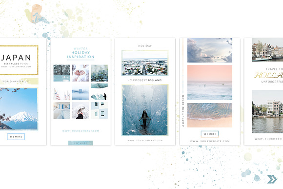 Golden Wind Instagram Stories in Instagram Templates - product preview 7