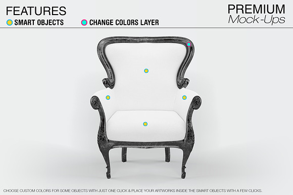 Armchair Mockup Pack in Product Mockups - product preview 2
