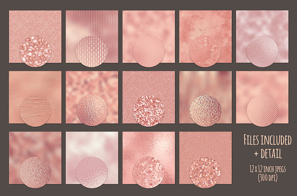 Rose gold textures in Textures - product preview 1