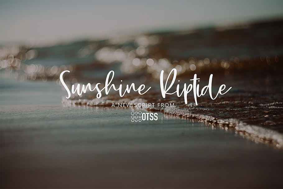 Sunshine Riptide in Script Fonts - product preview 8