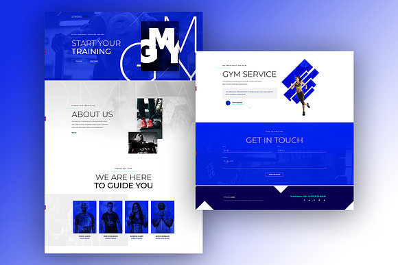 GYM - Elementor Pro Layout in Landing Page Templates - product preview 2