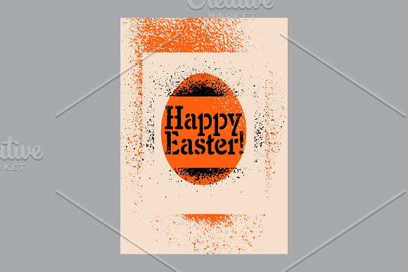 Typographic Easter greeting card. in Illustrations - product preview 4