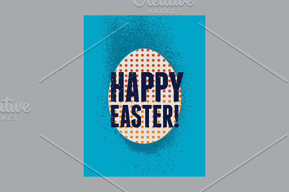 Typographic Easter greeting card. in Illustrations - product preview 8