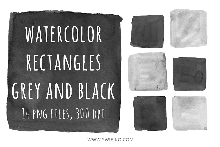 Watercolor Rectangles in Illustrations - product preview 8