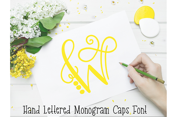 Monogram Font Hand Lettered in Monogram Fonts - product preview 2