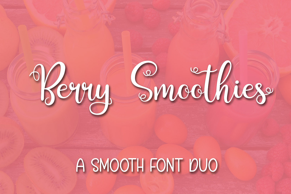 Berry Smoothies in Script Fonts - product preview 8