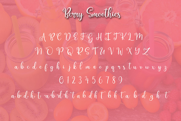 Berry Smoothies in Script Fonts - product preview 4