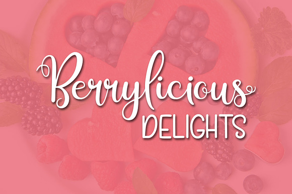 Berry Smoothies in Script Fonts - product preview 7