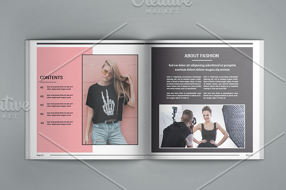 Square Fashion Brochure - V779 in Brochure Templates - product preview 2