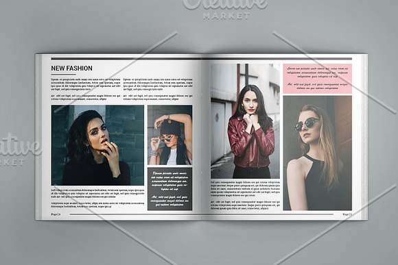 Square Fashion Brochure - V779 in Brochure Templates - product preview 3