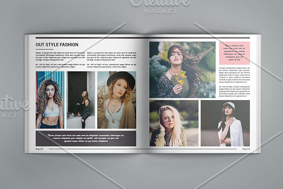 Square Fashion Brochure - V779 in Brochure Templates - product preview 5