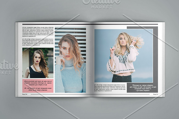 Square Fashion Brochure - V779 in Brochure Templates - product preview 8