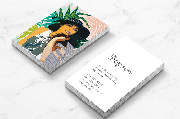 Travel + Lifestyle Business Card in Business Card Templates - product preview 2