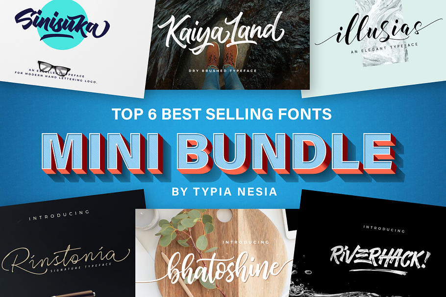 Mini Font Bundle - Typia Nesia in Script Fonts - product preview 8