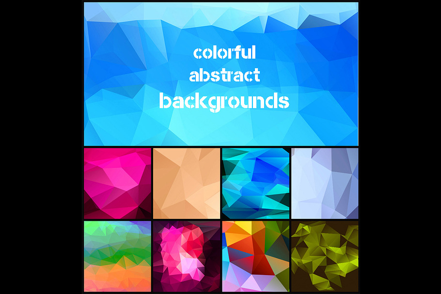 60 Abstract Polygon Backgrounds in Textures - product preview 8
