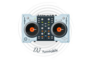 DJ turntable with lot of functions for music tune
