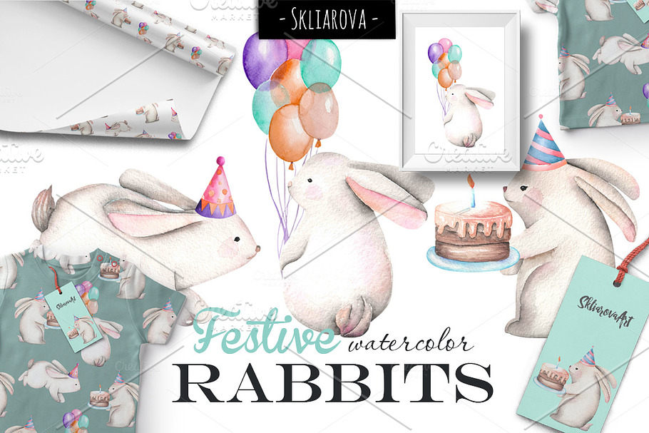 Festive Rabbits set