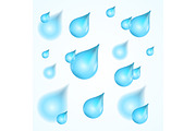 Water Drops Background Card