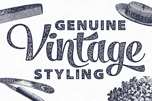 Vintage Auto-Press in Textures - product preview 2