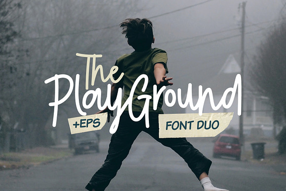 Play Ground Font Duo + Illustrations in Whimsical Fonts - product preview 9
